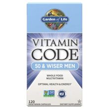 Garden of Life, Vitamin Code, 50 & Wiser Men, 120 UltraZorbe Veggie Caps.